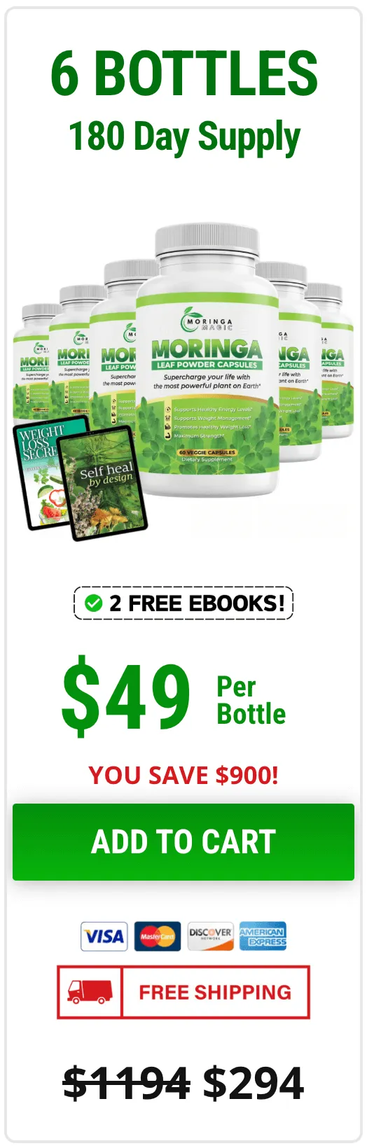 Moringa Magic 6 bottle